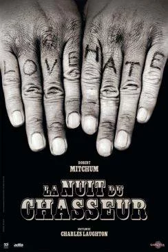 poster film La Nuit du chasseur (The Night of the Hunter)